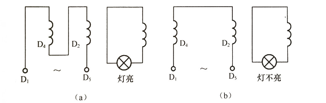 用燈泡檢查繞組同名端.jpg