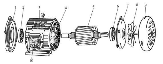 三相異步電動機結(jié)構(gòu)圖